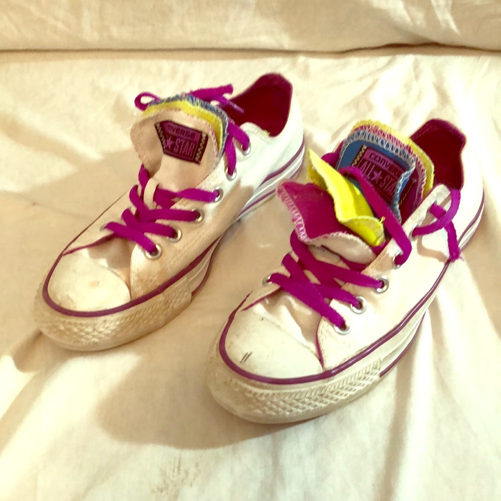 Converse multiple tongue urban style shoes